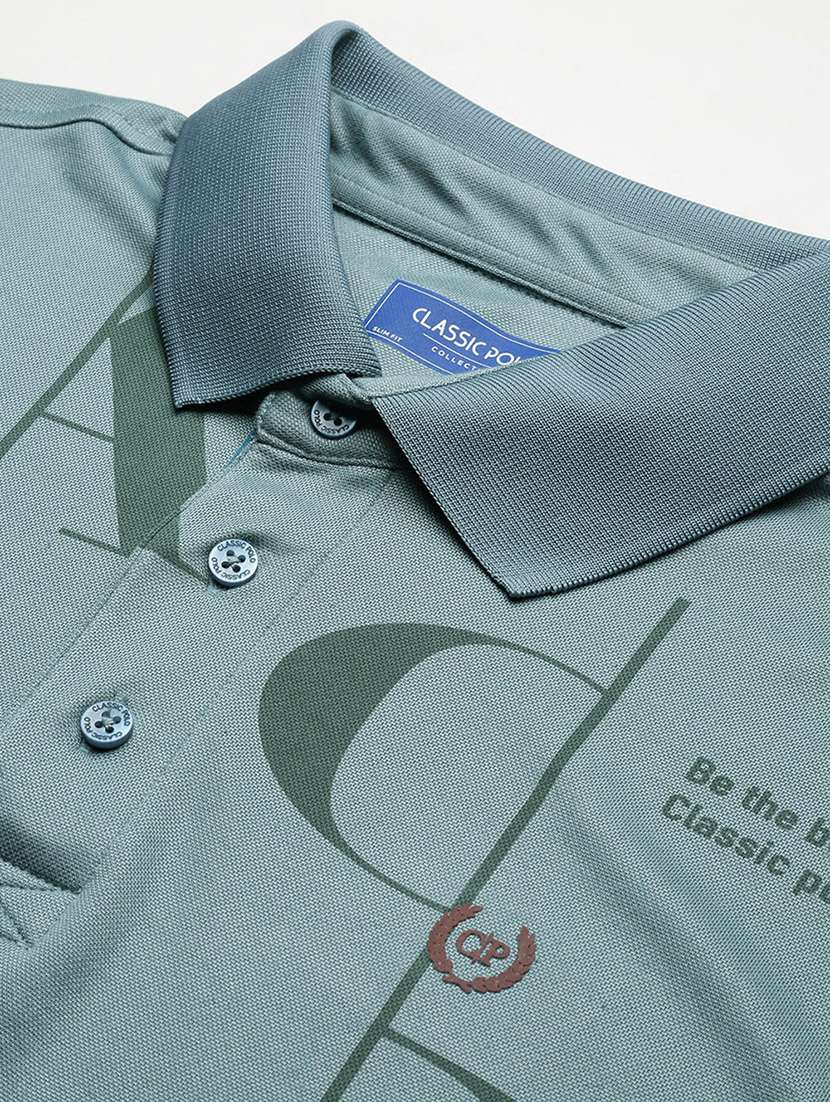 men printed short sleeves polo t t-shirt - 21712278 -  Standard Image - 4