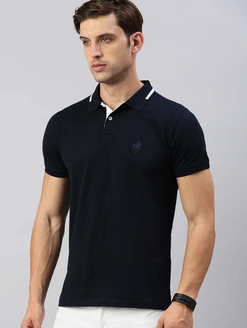 men printed short sleeves polo t-shirt - 21712292 -  Standard Image - 1