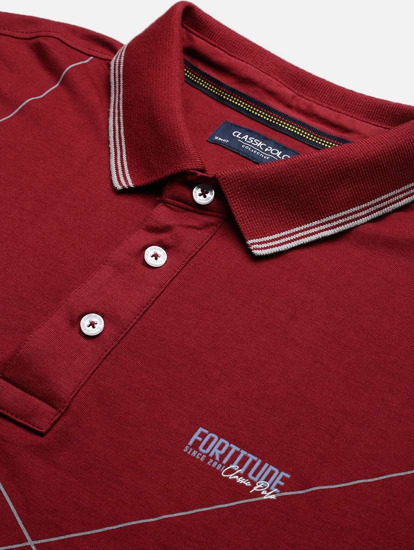 men printed short sleeves polo t-shirt - 21712303 -  Standard Image - 4