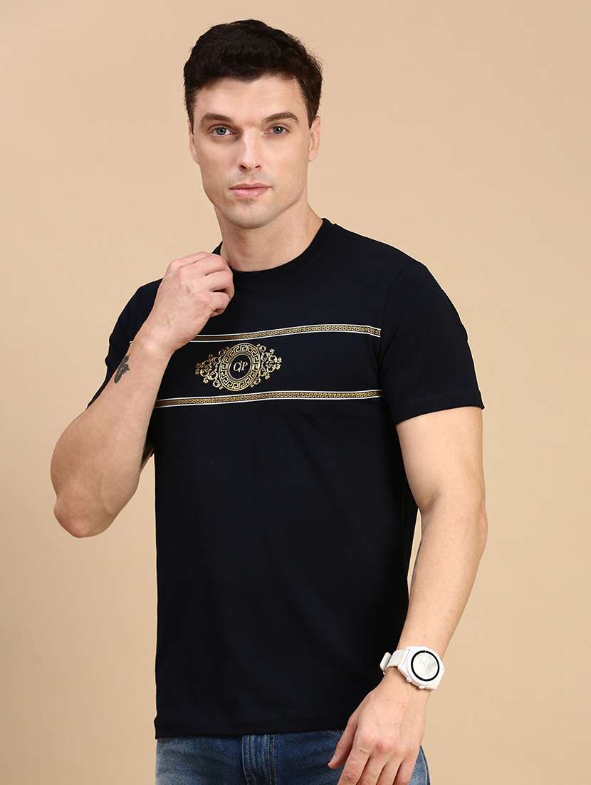men printed short sleeves t-shirt - 21712316 -  Standard Image - 1