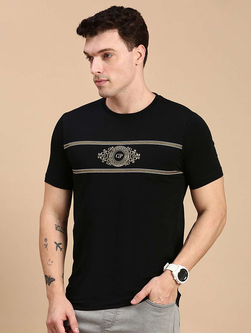 men printed short sleeves t-shirt - 21712317 - Standard Image - 1