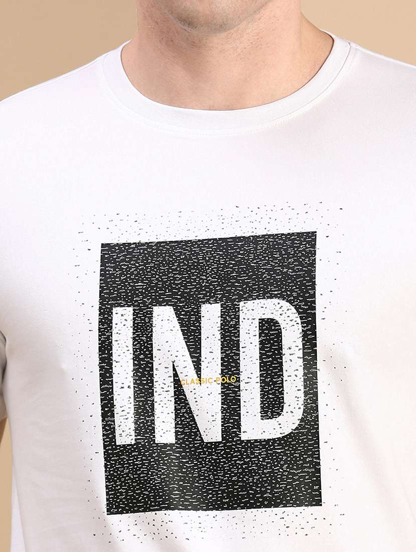 men printed short sleeves t-shirt - 21712318 -  Standard Image - 4