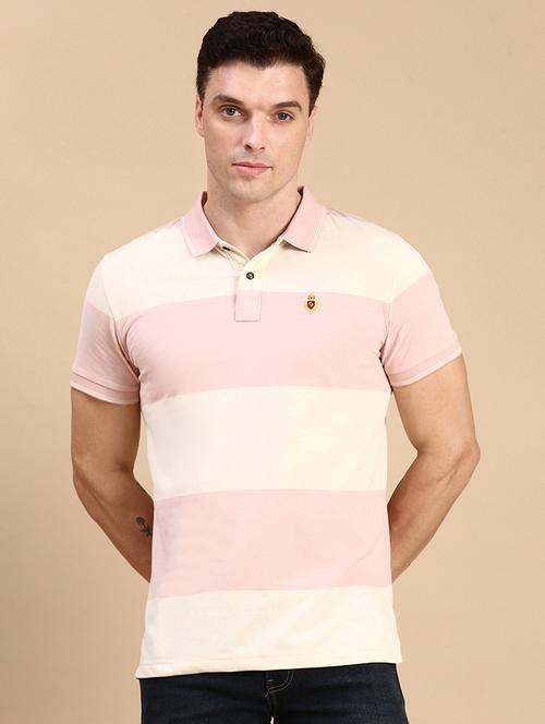 men color blocked short sleeves polo t-shirt - 21712324 - Standard Image - 0