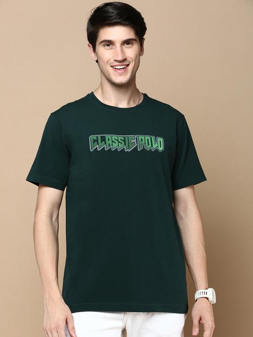 men printed short sleeves t-shirt - 21712329 - Standard Image - 0