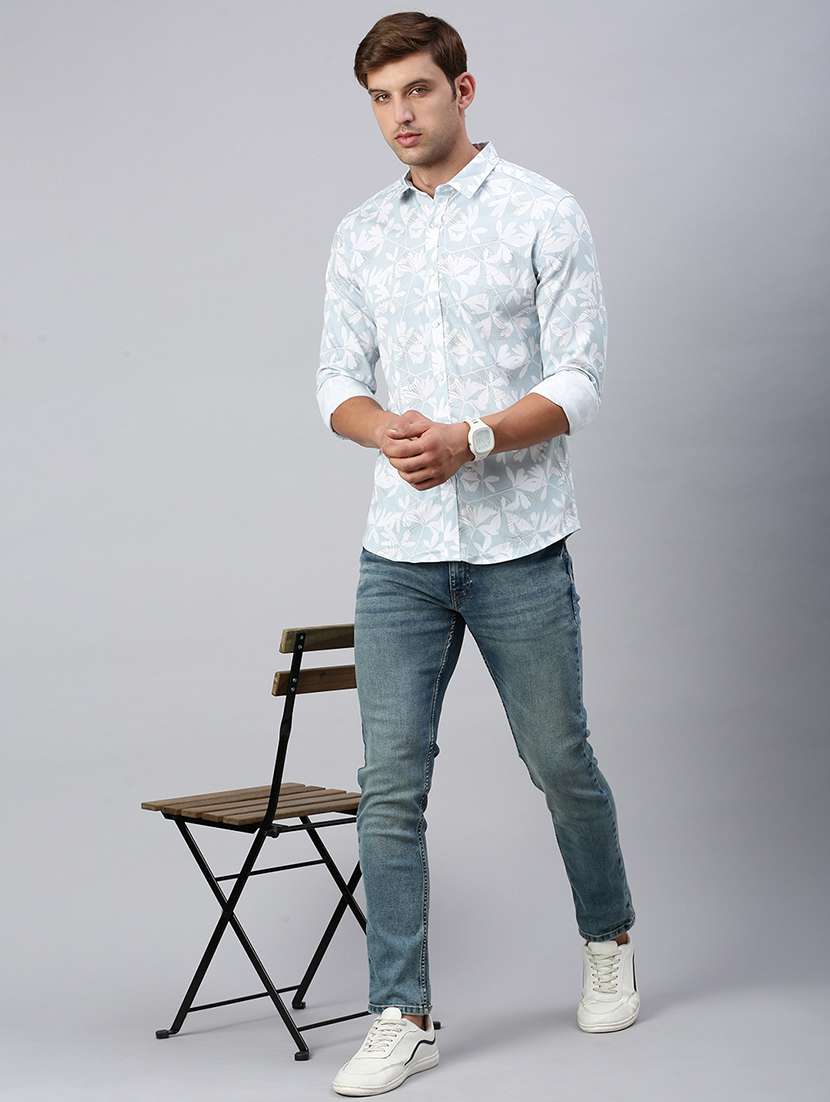 men printed collared casual shirt - 21712365 -  Standard Image - 4