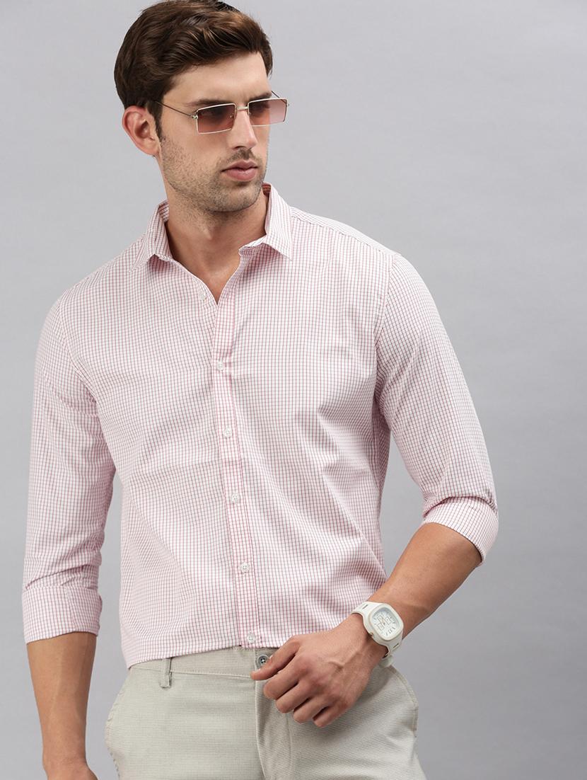 men checkered long sleeve casual shirt - 21712375 - Standard Image - 1