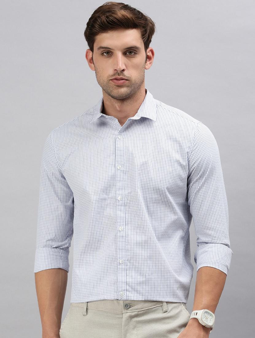 men checkered long sleeve casual shirt - 21712376 - Zoom Image - 0