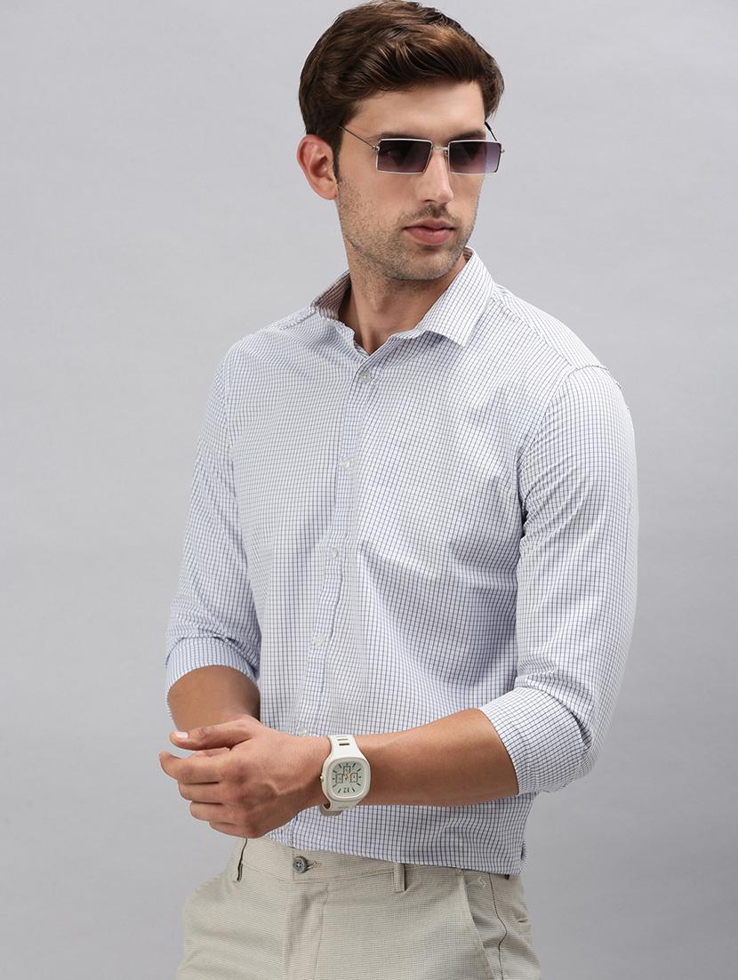 men checkered long sleeve casual shirt - 21712376 - Standard Image - 1