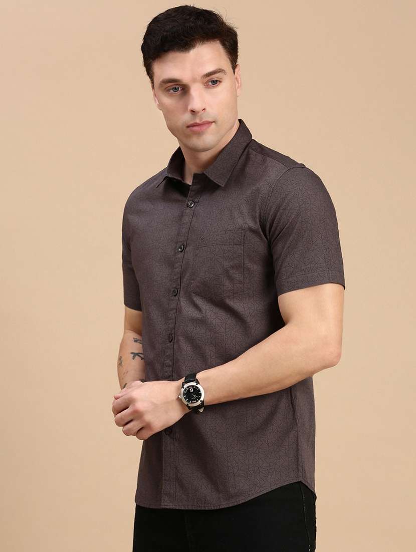 men printed collared casual shirt - 21712379 -  Standard Image - 1
