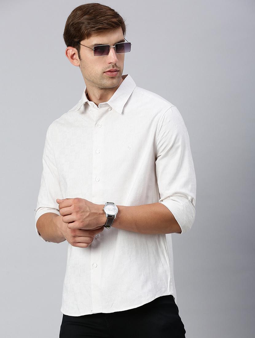 men solid collared casual shirt - 21712391 -  Standard Image - 1