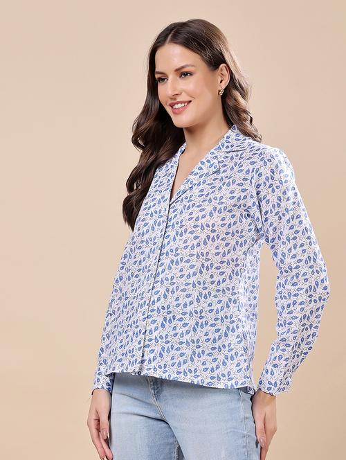 women printed long sleeve shirt - 21712498 -  Standard Image - 0
