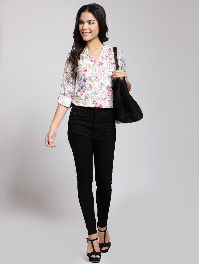 women printed long sleeve shirt - 21712540 - Standard Image - 4