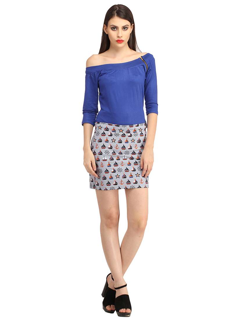 women printed pencil skirt - 21712568 - Standard Image - 4