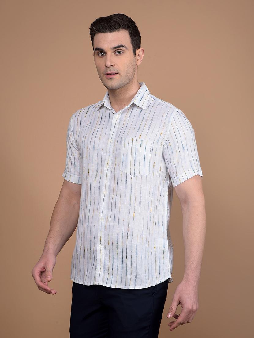 men printed collared casual shirt - 21713344 - Zoom Image - 0