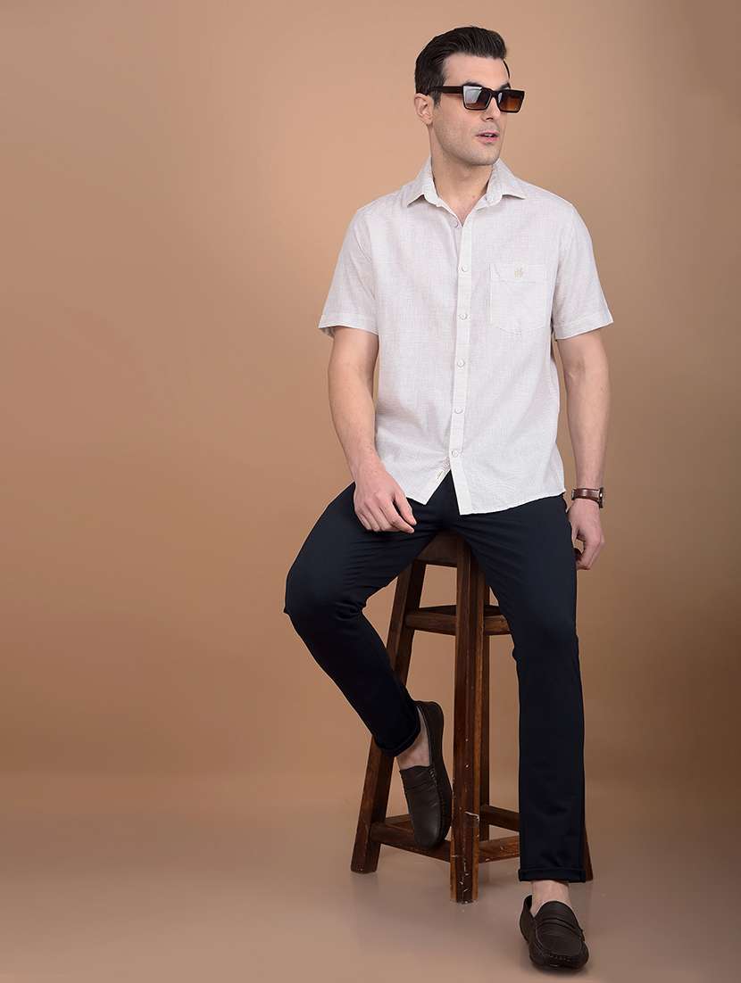 men striped collared casual shirt - 21713366 -  Standard Image - 4