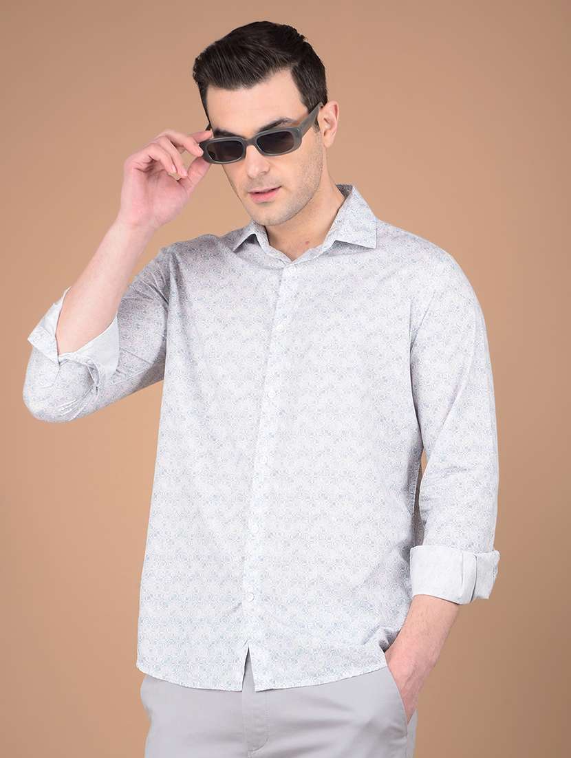 men printed collared casual shirt - 21713379 -  Standard Image - 4