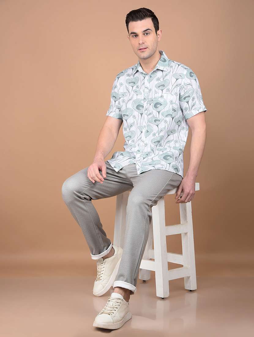 men solid mid rise chinos  - 21713428 -  Standard Image - 4