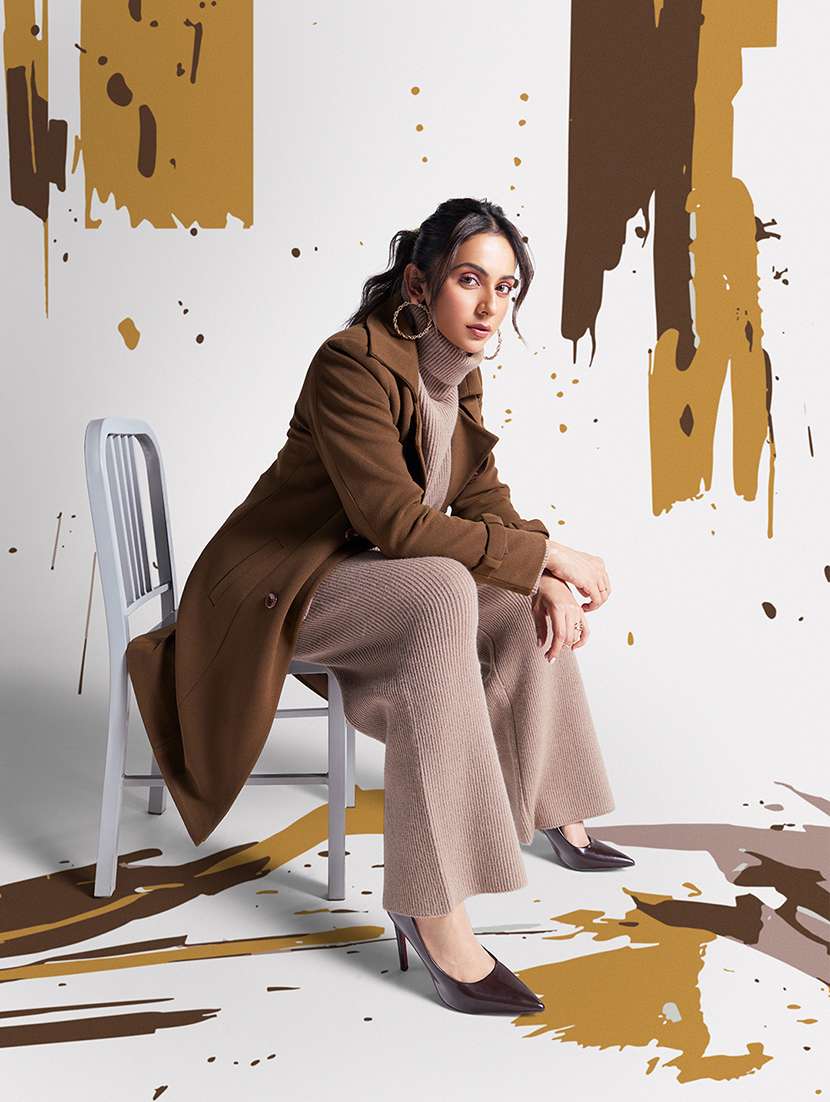 women solid long sleeve trench coat - 21713445 - Standard Image - 4