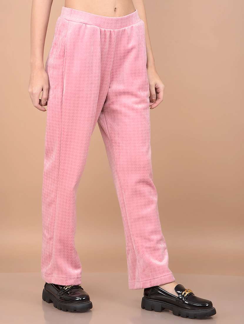 women solid mid rise pajama - 21713452 -  Standard Image - 1