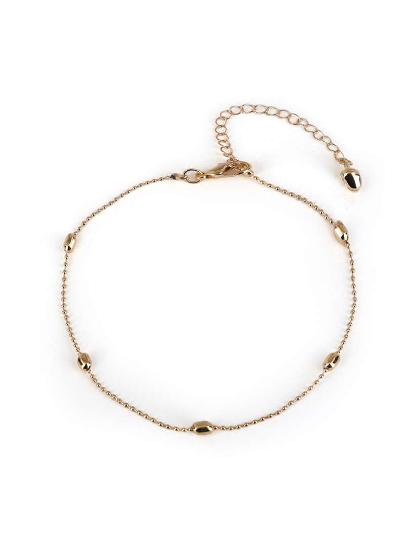 women gold plated anklet ( pack of 2) - 21713686 -  Standard Image - 1