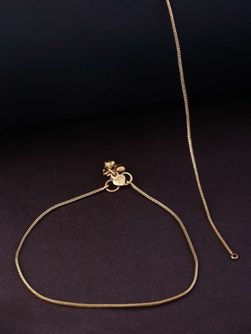 women gold plated anklet ( pack of 2) - 21713687 -  Standard Image - 1