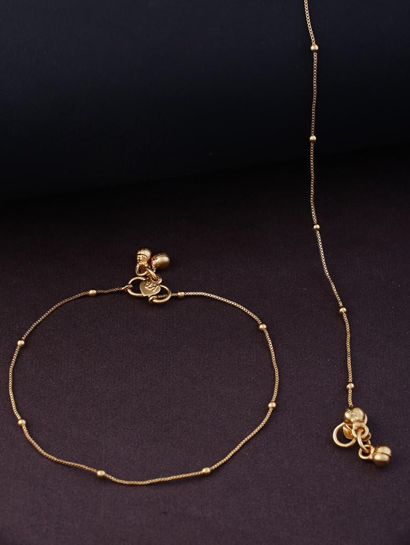 women gold plated anklet ( pack of 2) - 21713688 - Standard Image - 1