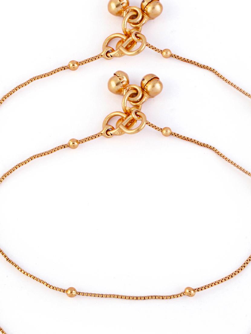 women gold plated anklet ( pack of 2) - 21713688 - Standard Image - 4