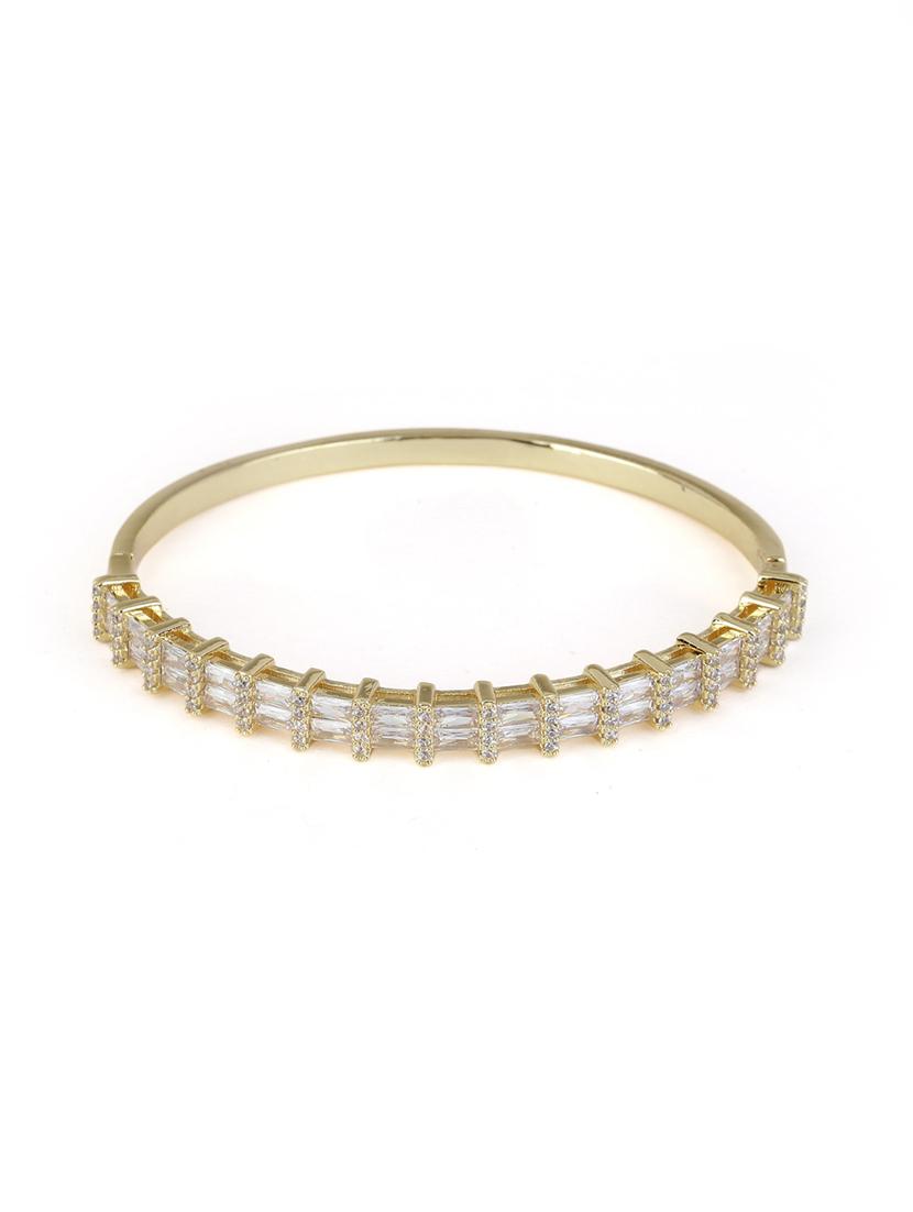women gold-toned stone studded bangle - 21713702 -  Zoom Image - 0