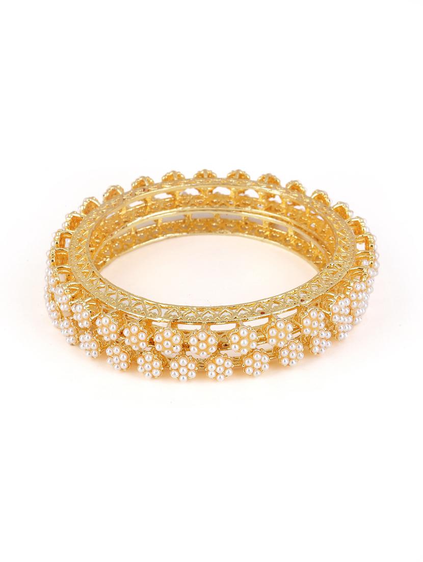 women pack of 2 gold plated bangle - 21713707 - Standard Image - 1