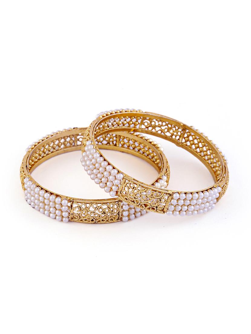 women pack of 2 gold plated bangle - 21713708 -  Zoom Image - 0