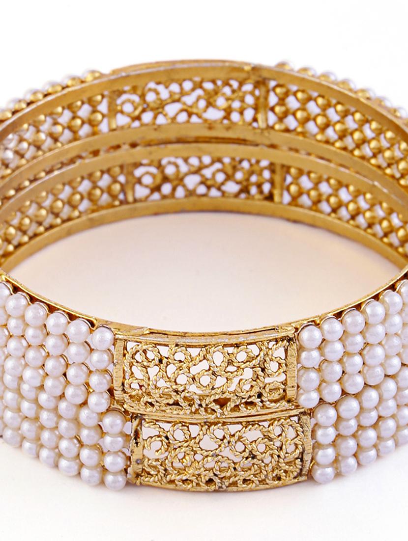 women pack of 2 gold plated bangle - 21713708 - Standard Image - 4
