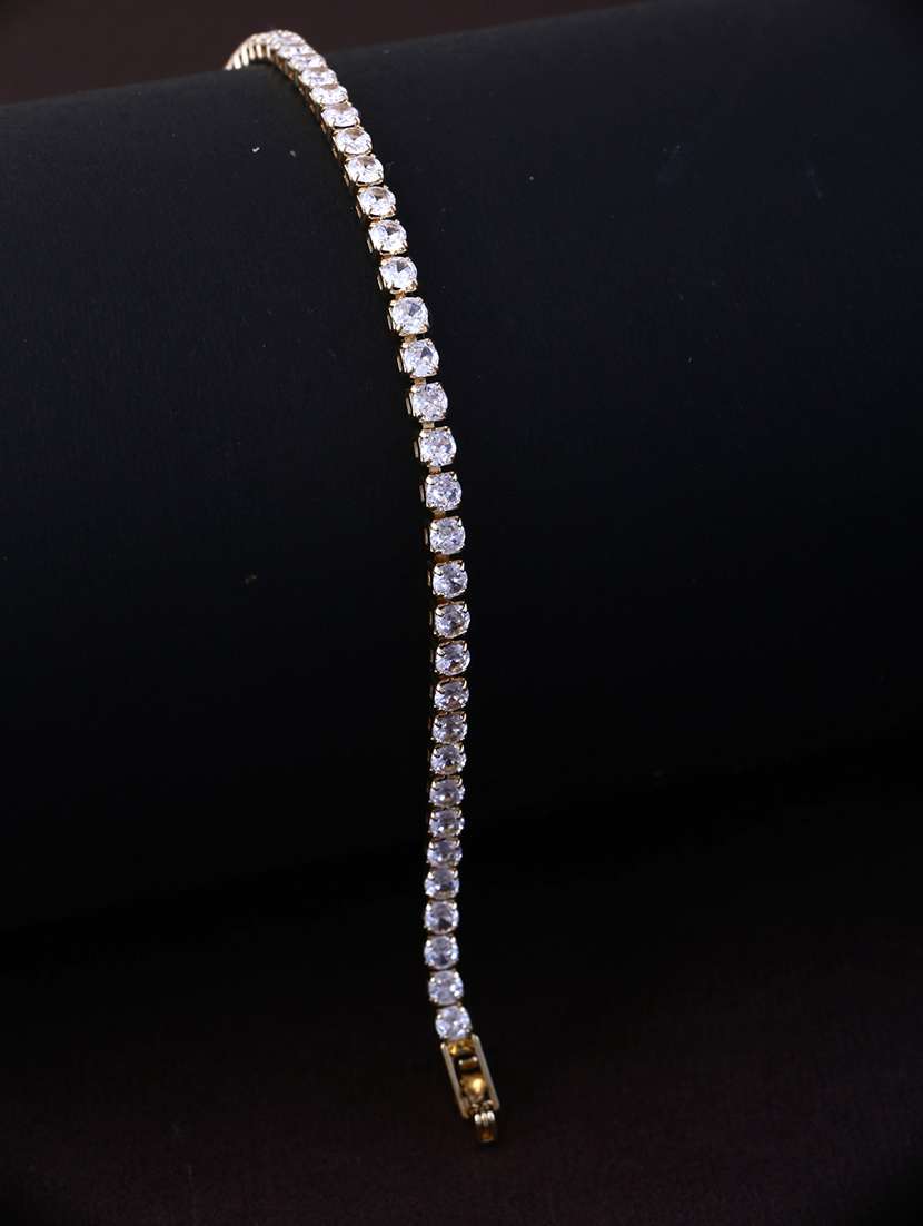 women gold stone studded openable bracelet - 21713712 -  Standard Image - 1