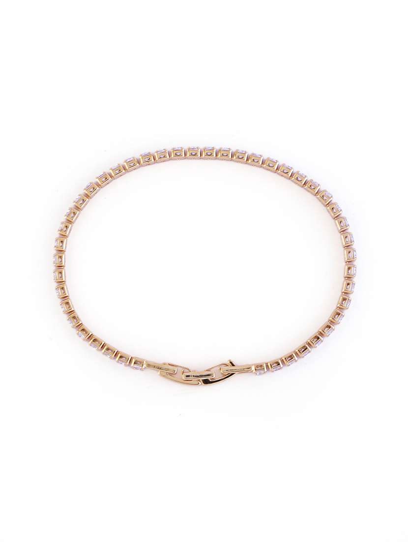 women gold stone studded openable bracelet - 21713712 -  Standard Image - 4