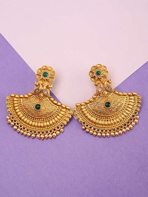 women gold plated drop earring  - 21713728 -  Standard Image - 0