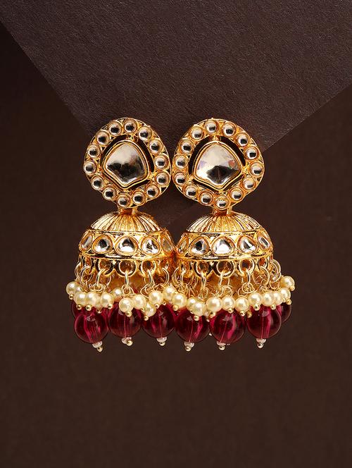 women gold plated jhumka - 21713745 - Standard Image - 0