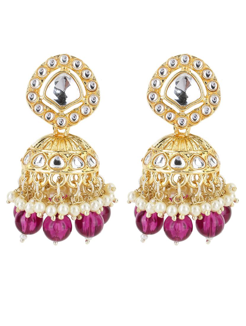 women gold plated jhumka - 21713745 - Standard Image - 1