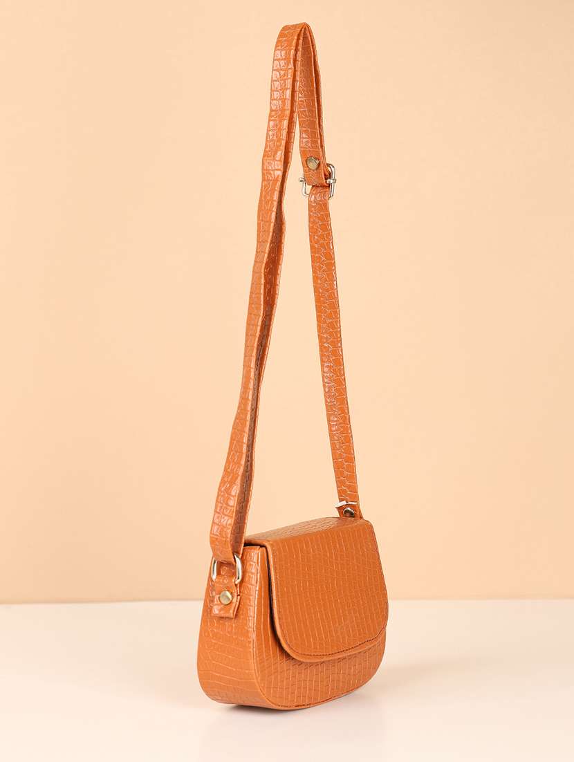 women textured sling bag - 21713775 - Standard Image - 4