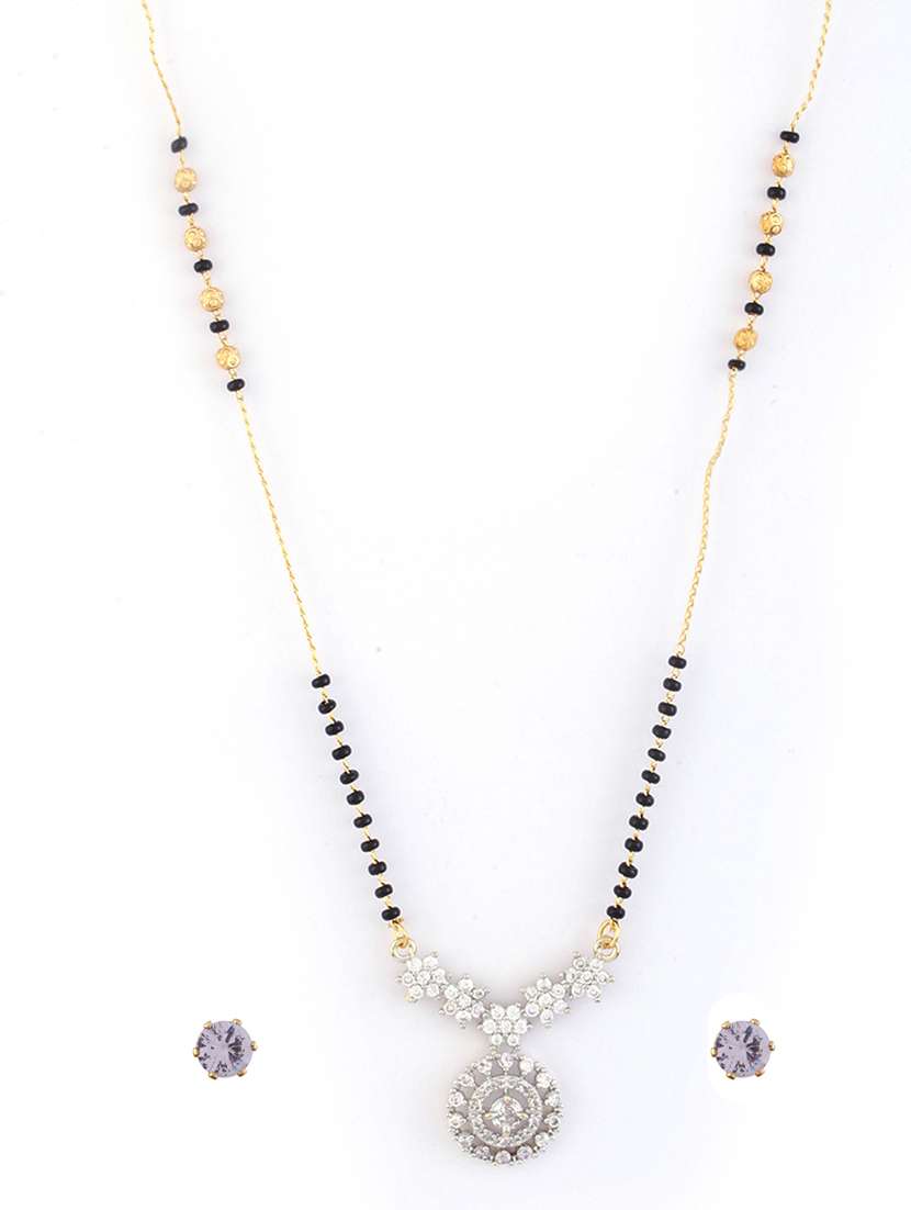 women gold plated mangalsutra set - 21713806 - Standard Image - 1