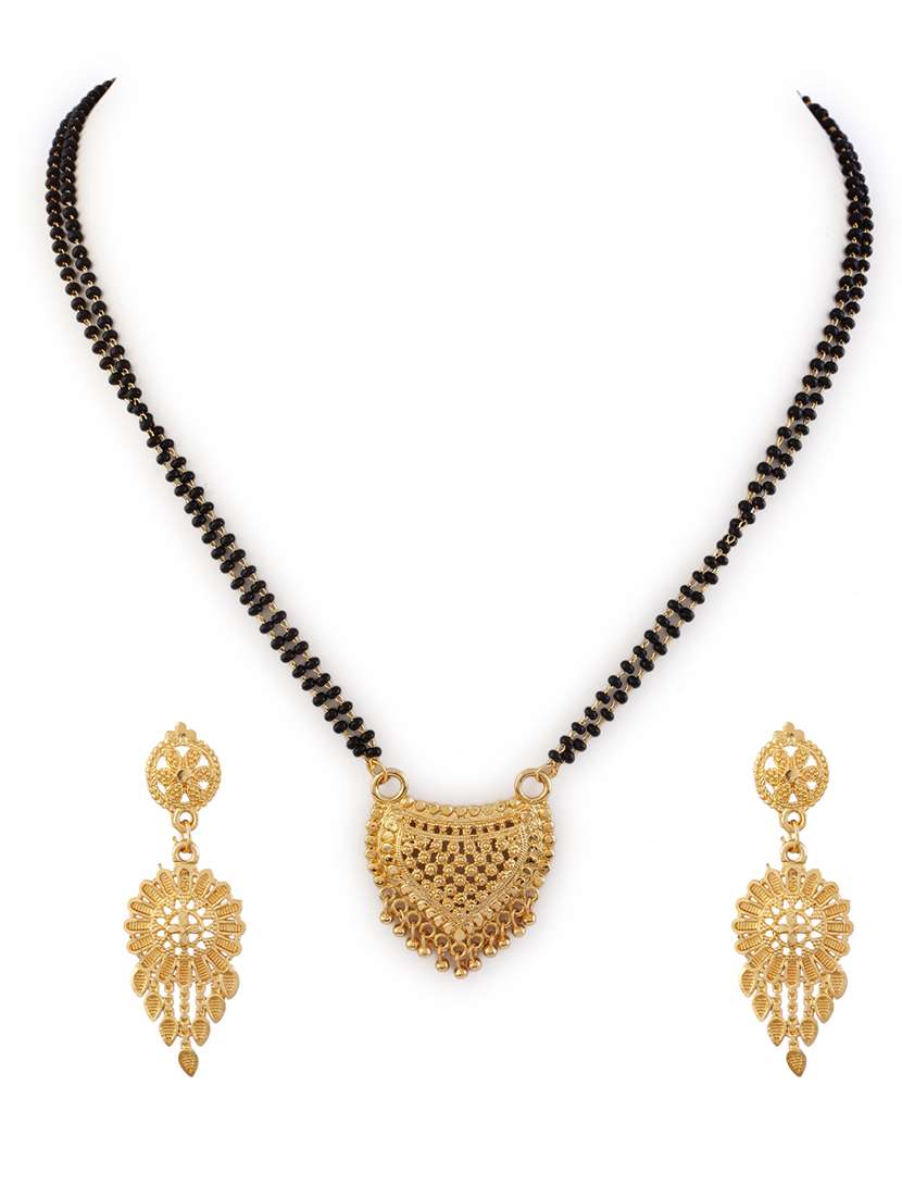 women gold plated mangalsutra set - 21713812 -  Standard Image - 1