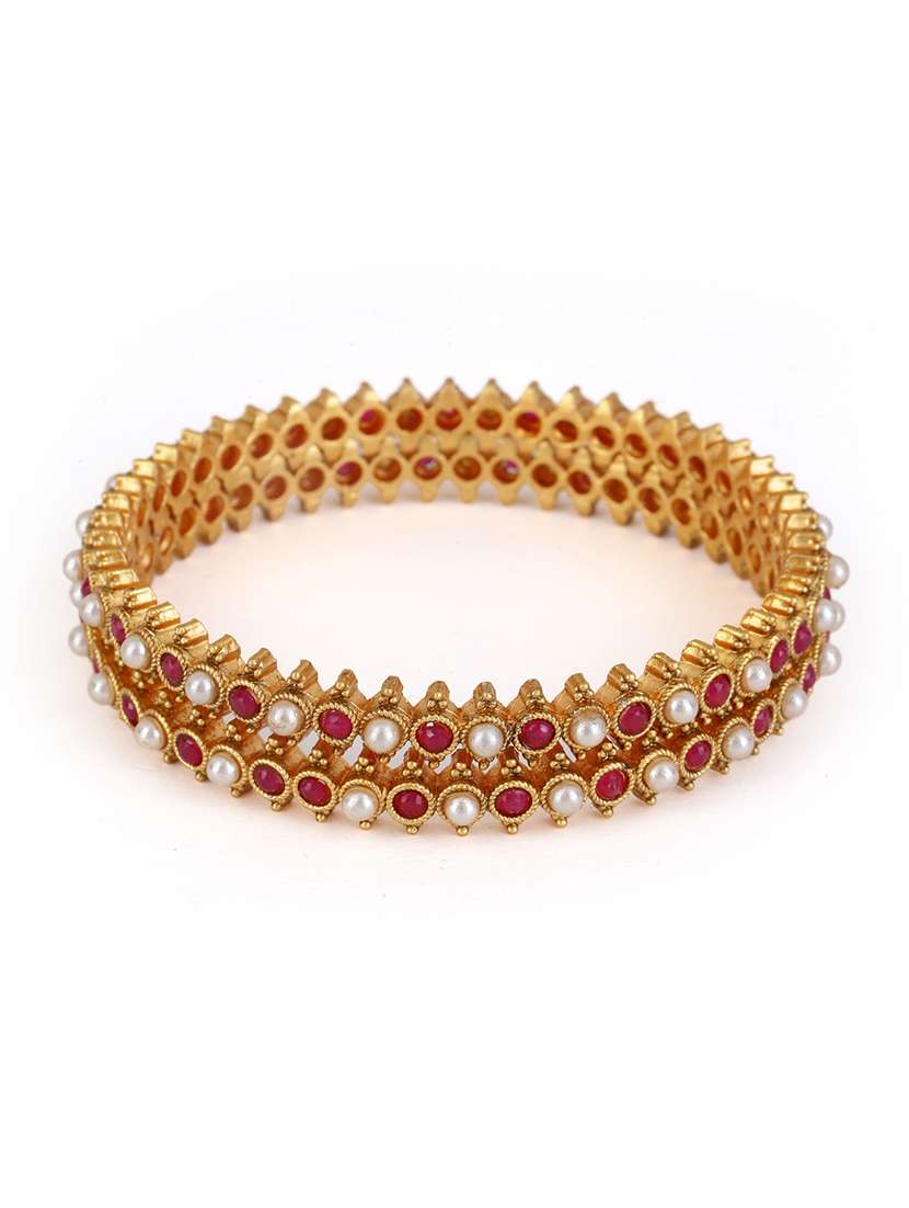 women alloy gold-plated bangle set  (pack of 2) - 21713824 -  Standard Image - 1