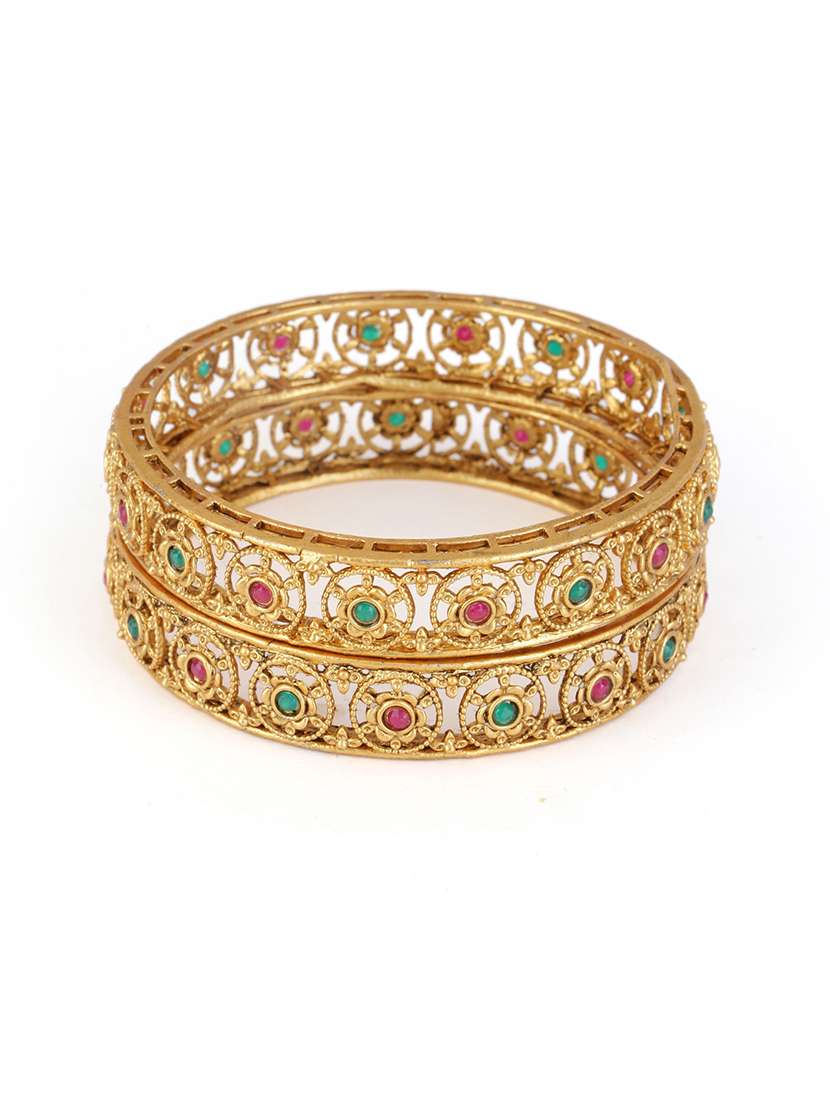 women alloy gold-plated bangle set  (pack of 2) - 21713827 -  Standard Image - 1