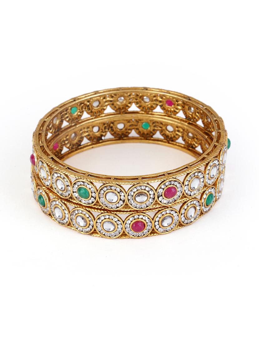 women alloy gold-plated bangle set  (pack of 2) - 21713828 -  Standard Image - 1