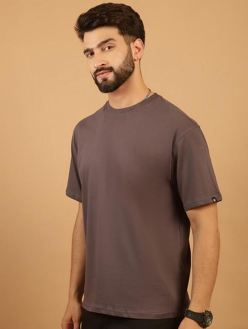 men solid short sleeves t-shirt - 21714108 - Standard Image - 0