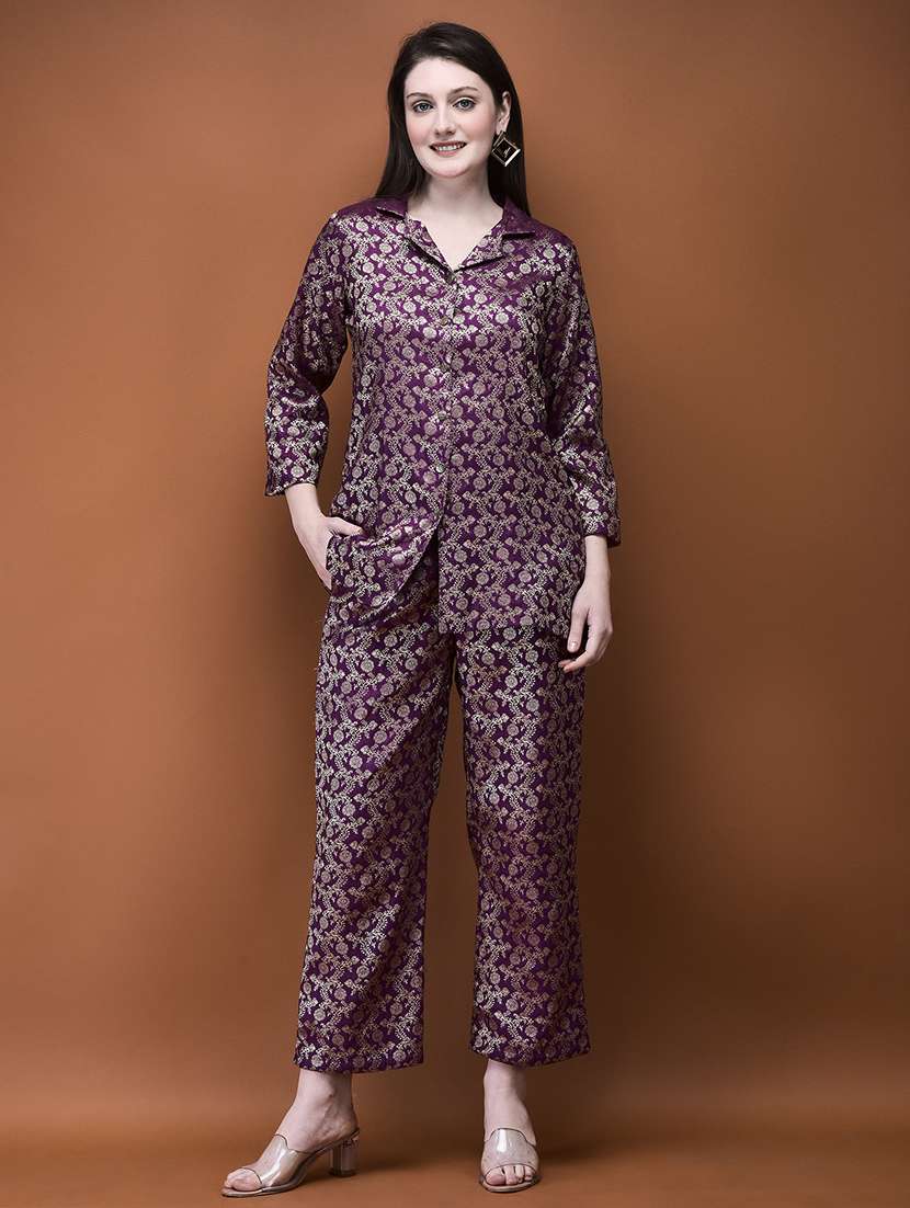 women jacquard co-ord set