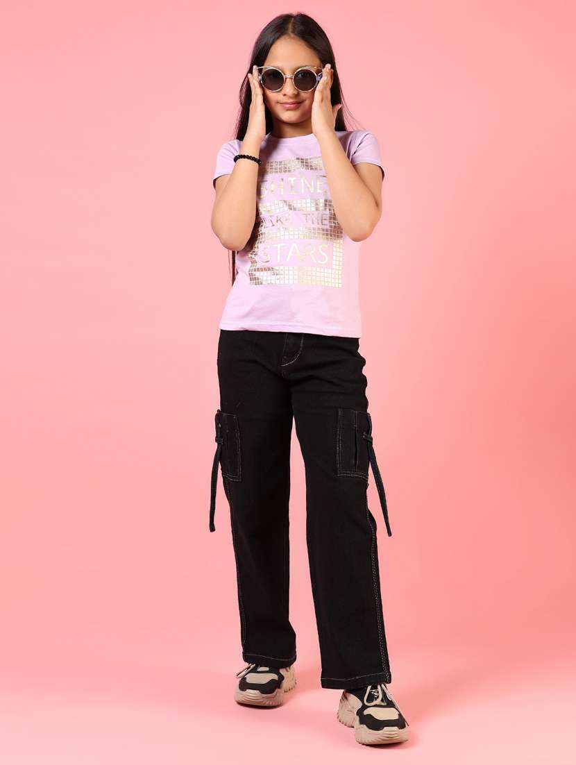 girls printed round neck short sleeves tee - 21715393 -  Standard Image - 4