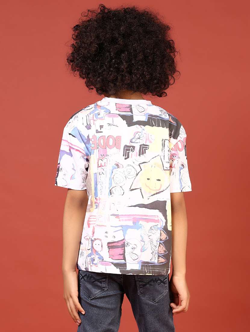 boys printed short sleeve regular fit t-shirt - 21715433 -  Standard Image - 4