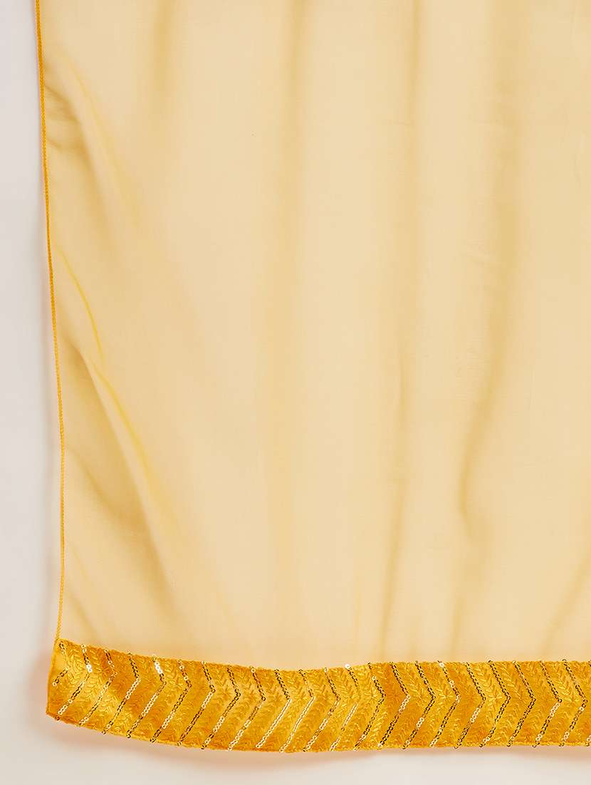 women mustard sequin work kurta dupatta set - 21715853 -  Standard Image - 6