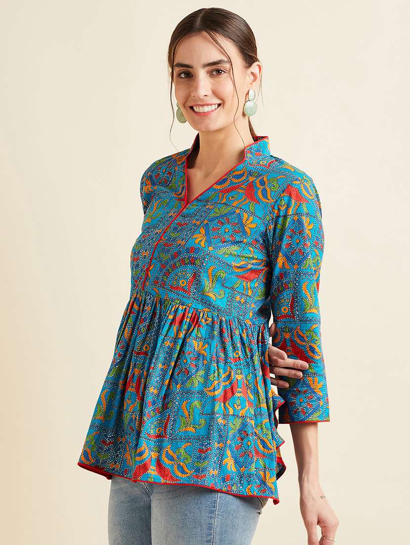 women printed a-line kurti - 21715864 -  Standard Image - 1
