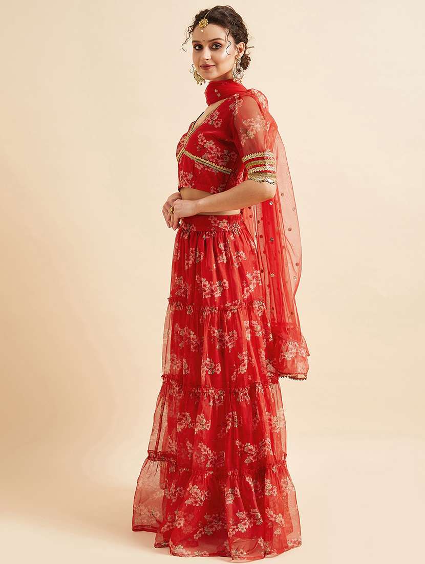 women floral printed stitched lehenga choli with dupatta - 21715871 -  Standard Image - 1