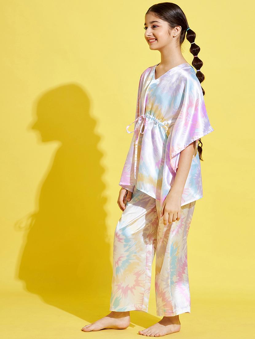 women printed nightwear pyjama set - 21715915 - Standard Image - 1
